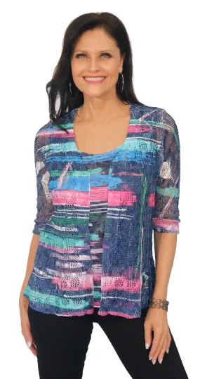 071- Impulse Multi Color Graphic 2 Pc Jacket Set