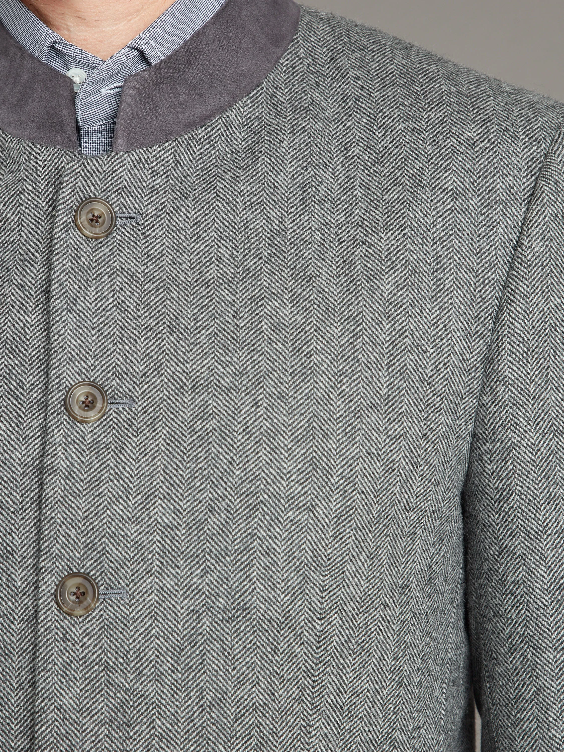 Austrian Jacket - Black/Grey Herringbone