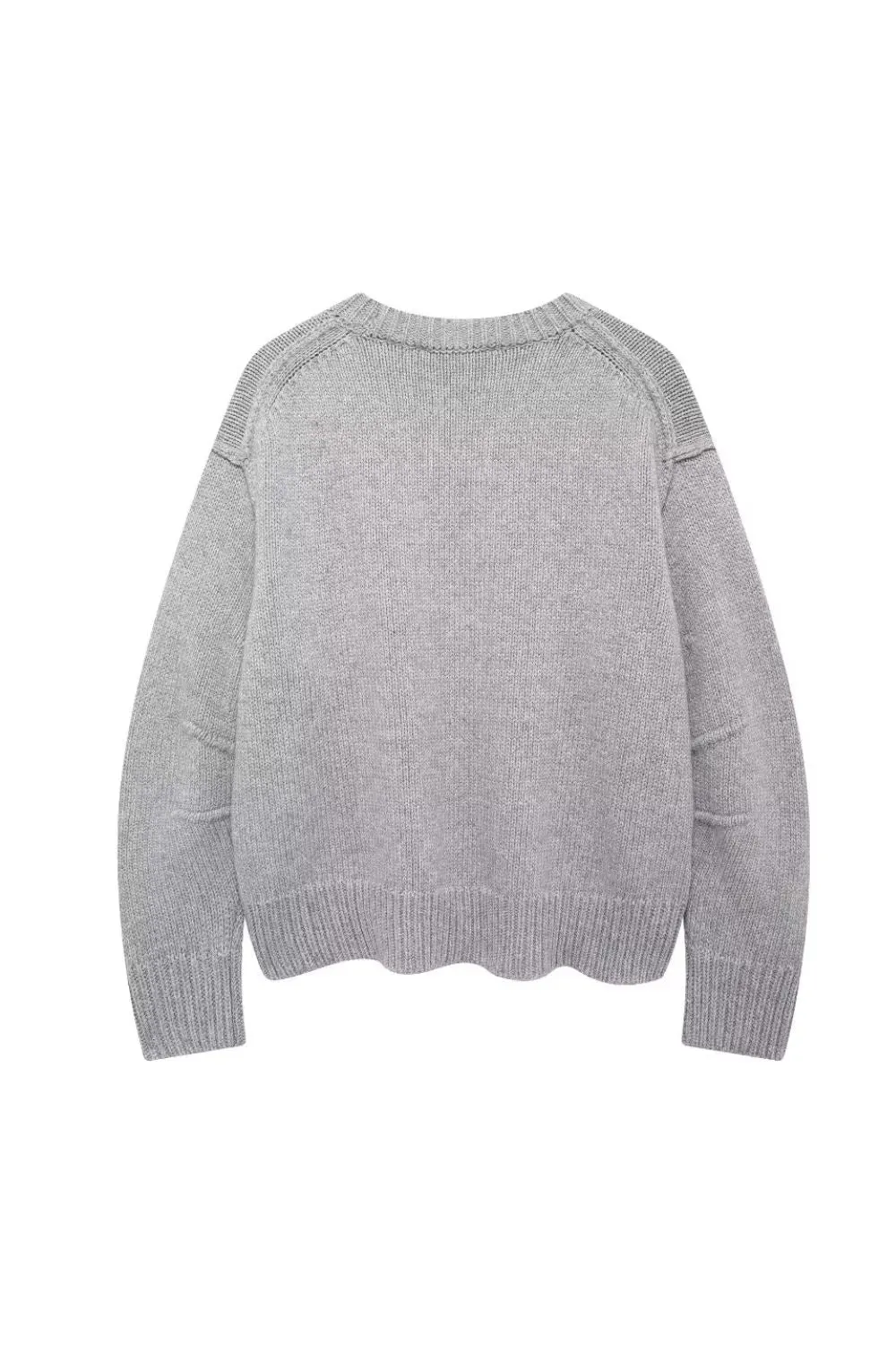 ‘Autumn’ Long Sleeve Pleated Cuff Knitted Sweater