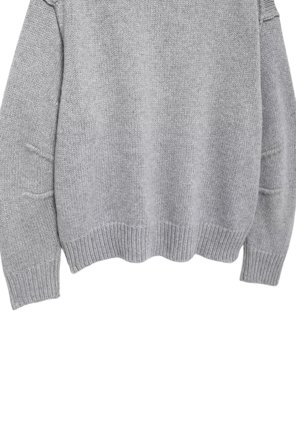 ‘Autumn’ Long Sleeve Pleated Cuff Knitted Sweater