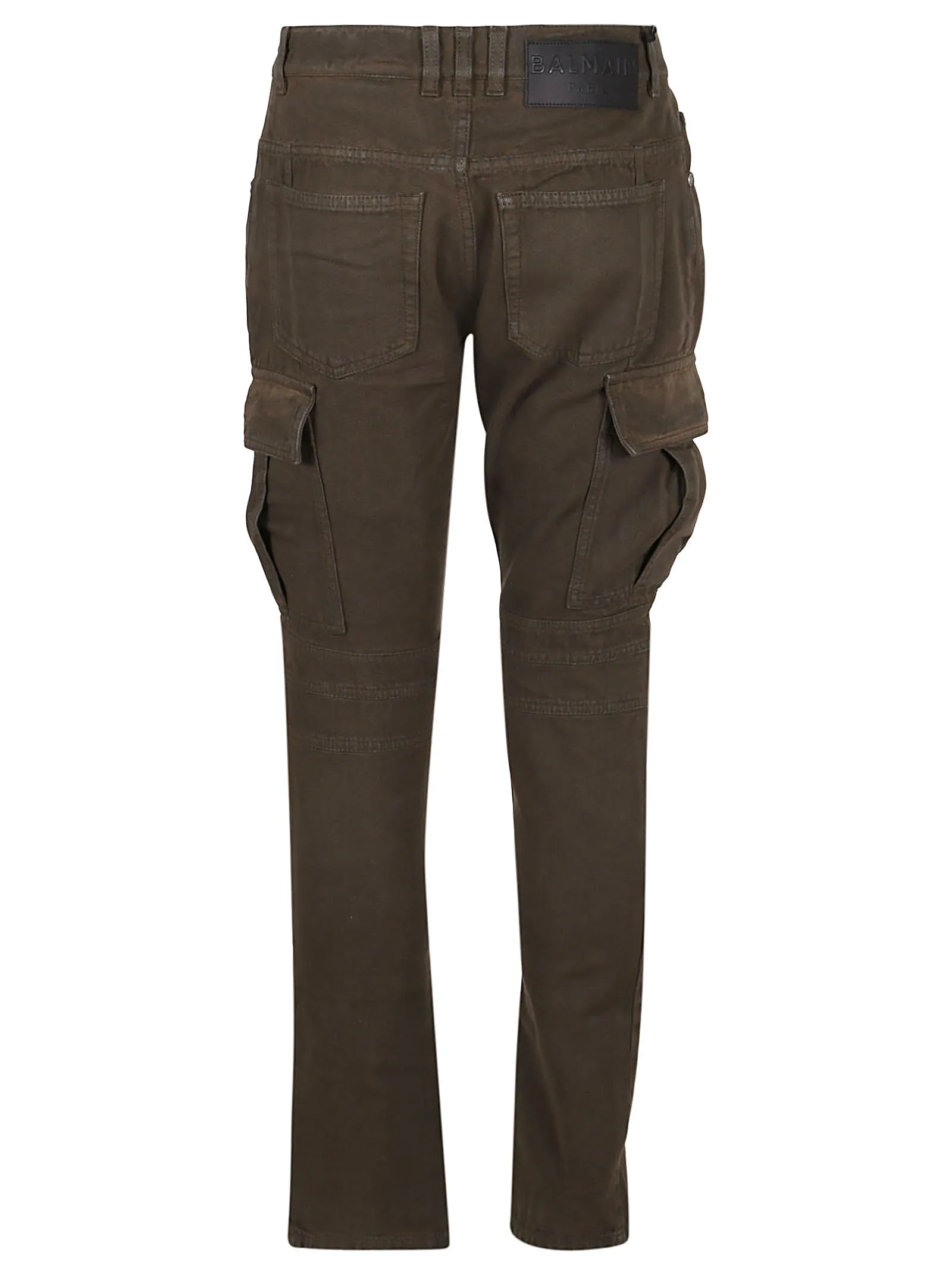 Balmain Zipped High Waist Cargo Pants