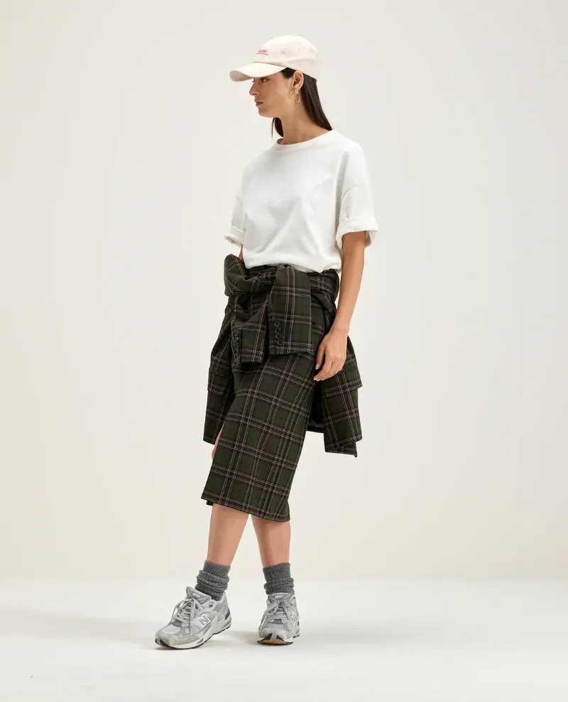 Bellerose Sonia Check Midi Skirt