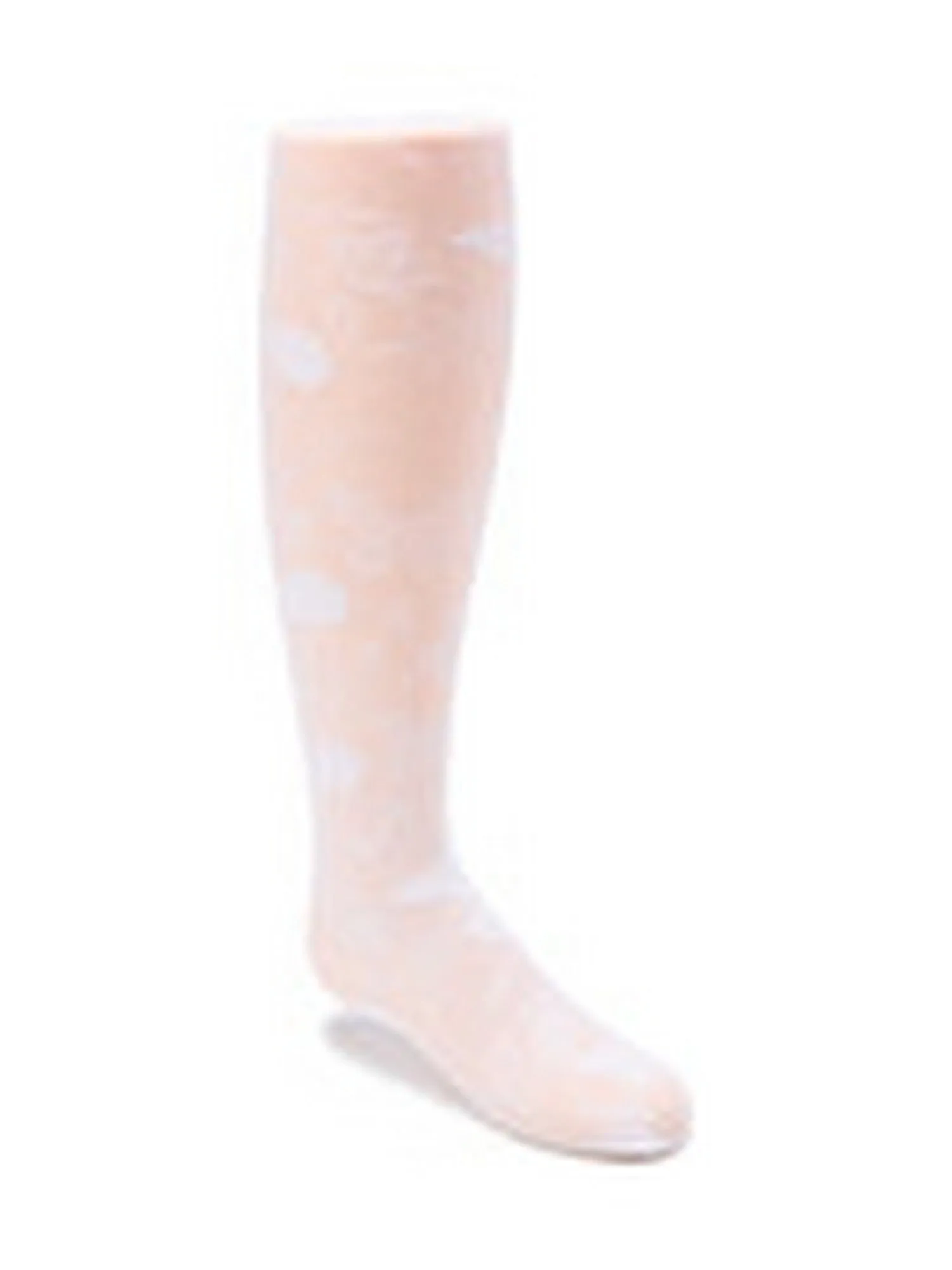 Big Girls White Jacquard Stretchy Soft Stylish Footed Tights 5-13