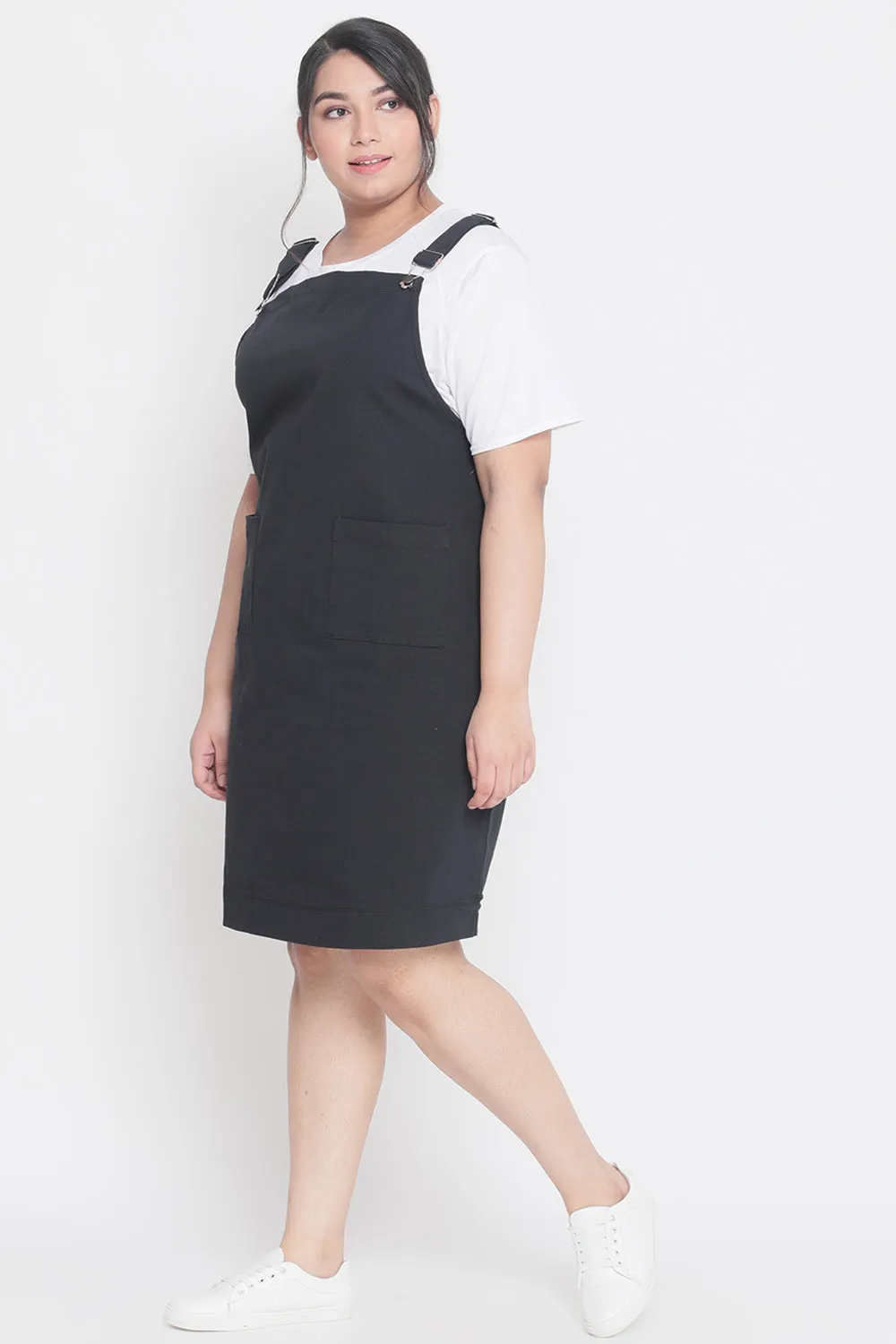 Black Dungaree Skirt