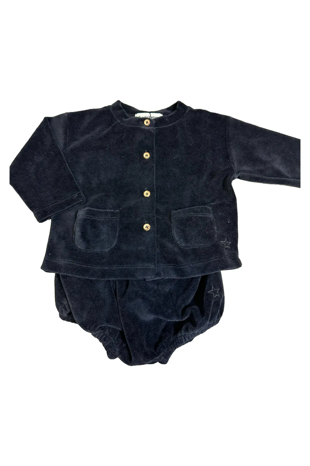 Black Velvet Baby Jacket