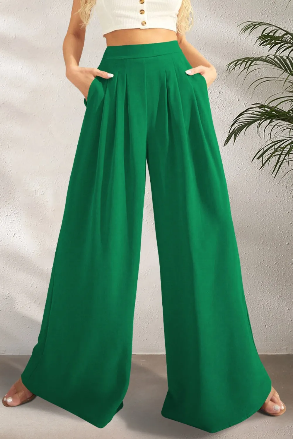 Boho High Waist Wide Leg Pants