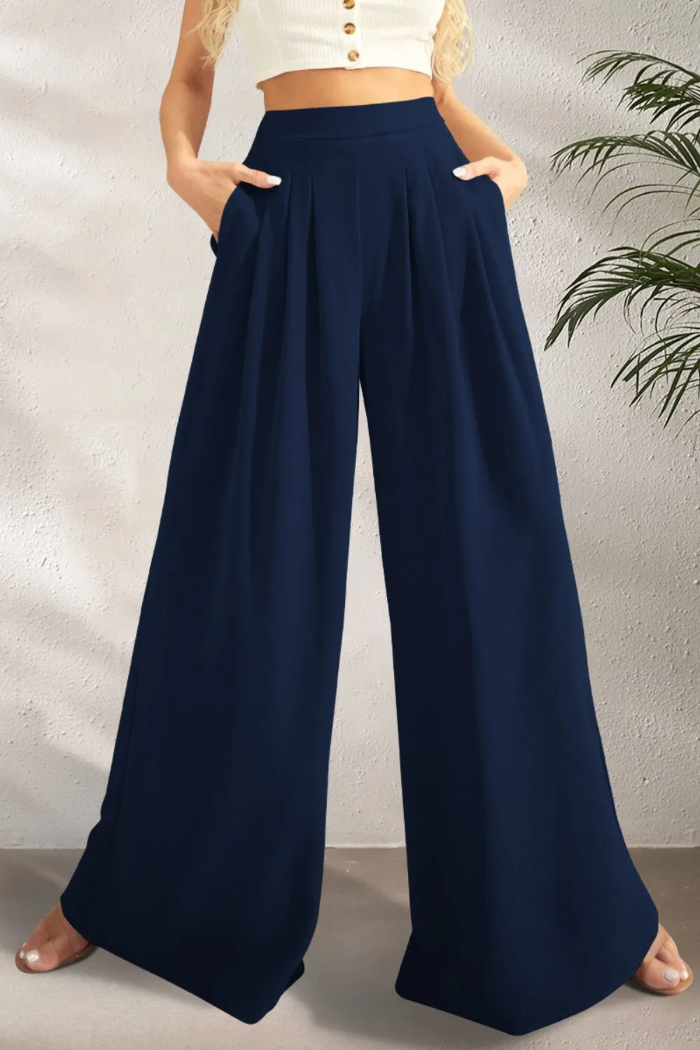 Boho High Waist Wide Leg Pants