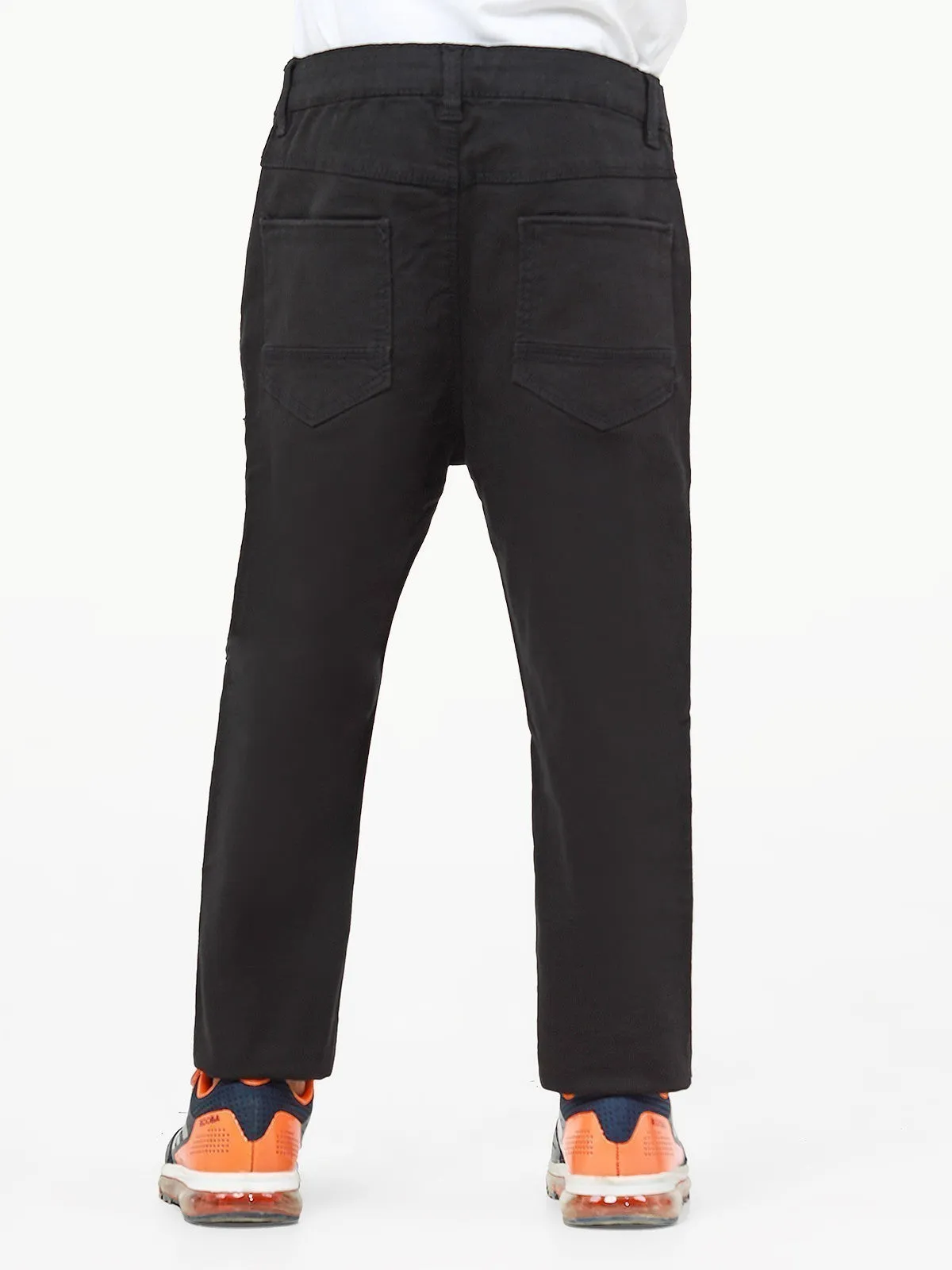 Boy's Black Chino Pant - EBBCP22-002