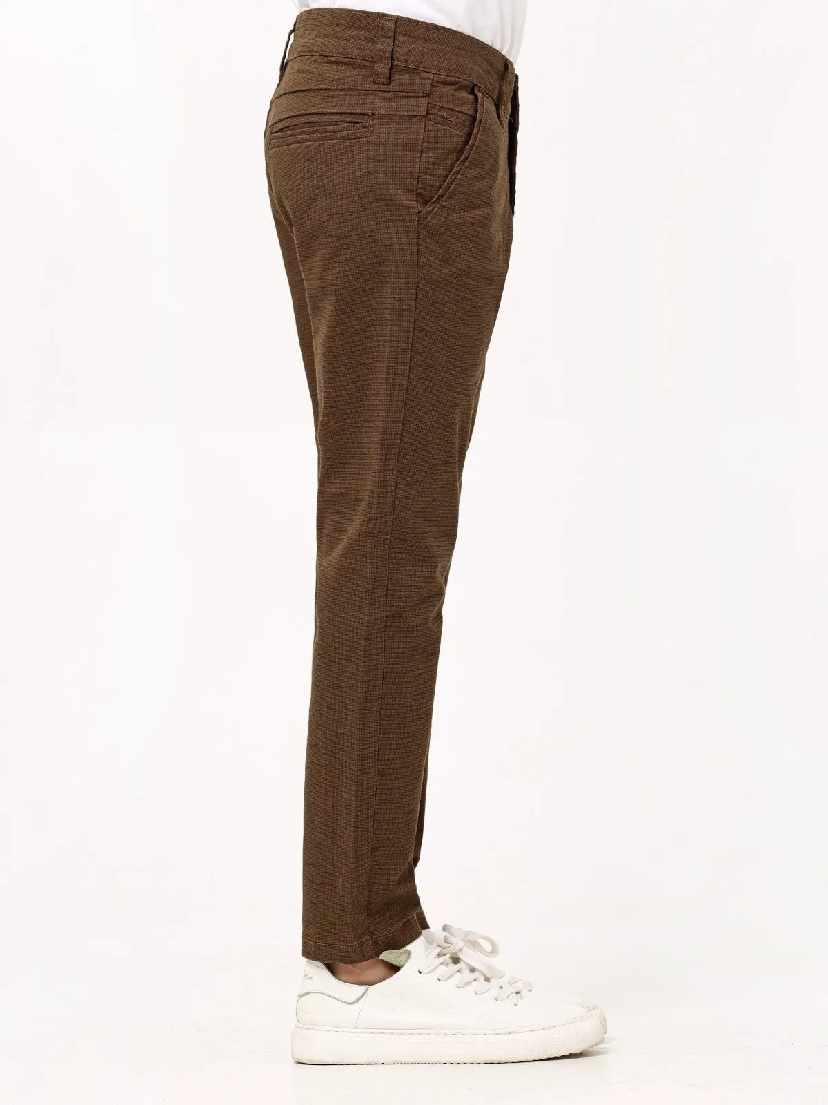 Boy's Dark Brown Chino Pant - EBBCP23-002