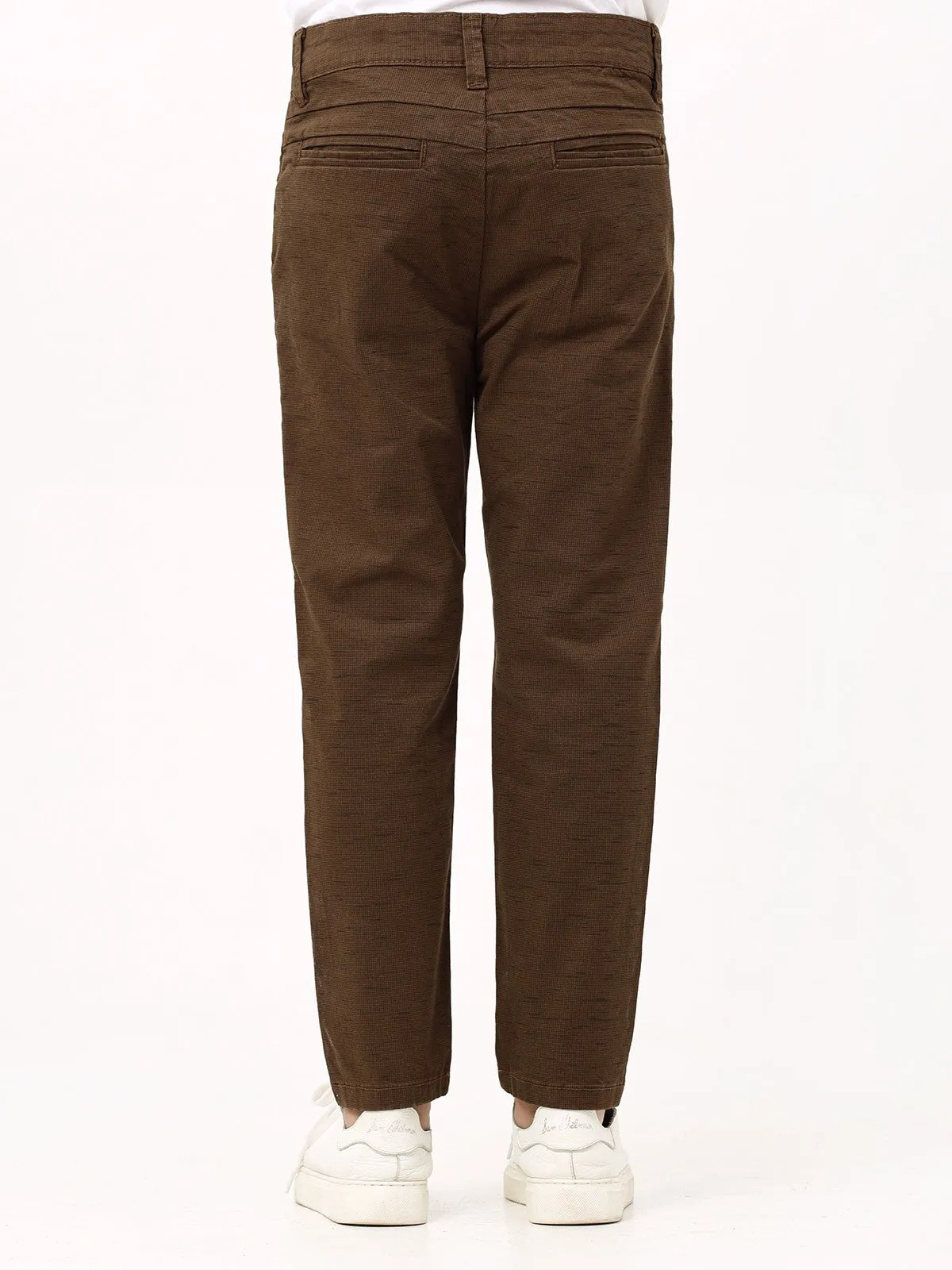 Boy's Dark Brown Chino Pant - EBBCP23-002