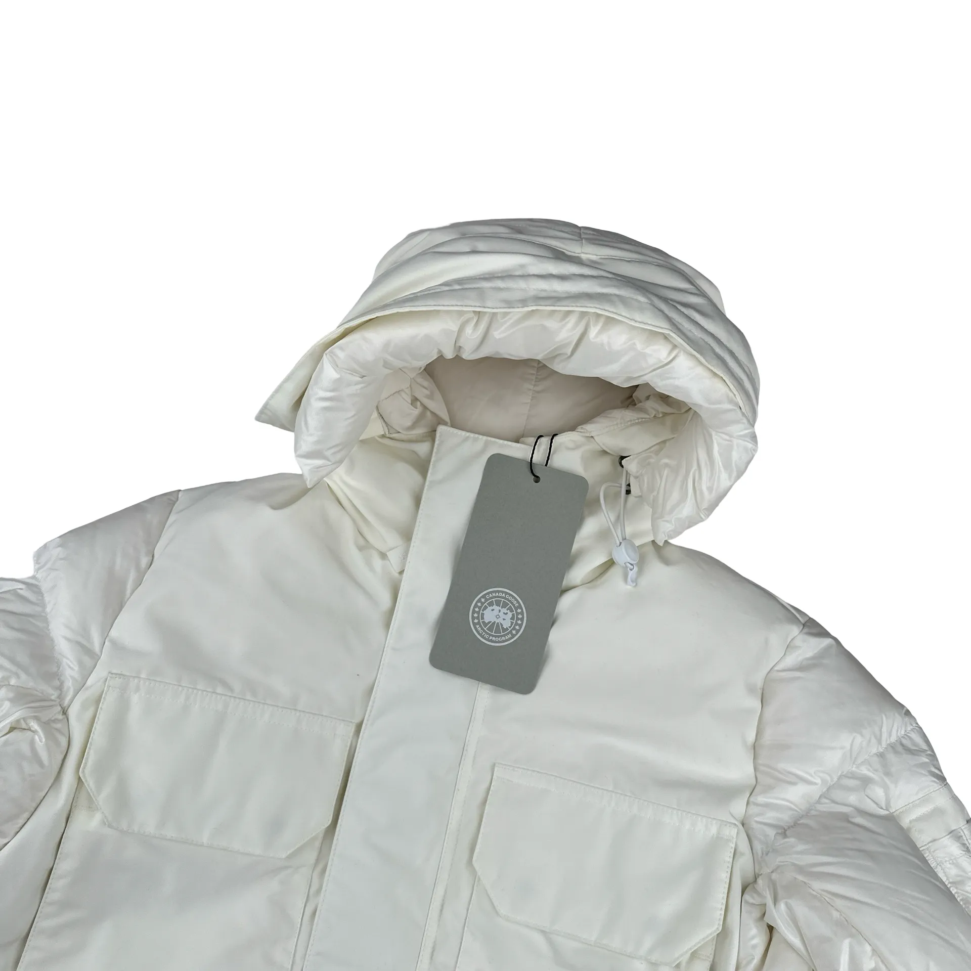 Canada Goose White Snow Paradigm Expedition Down Filled Parka - Small