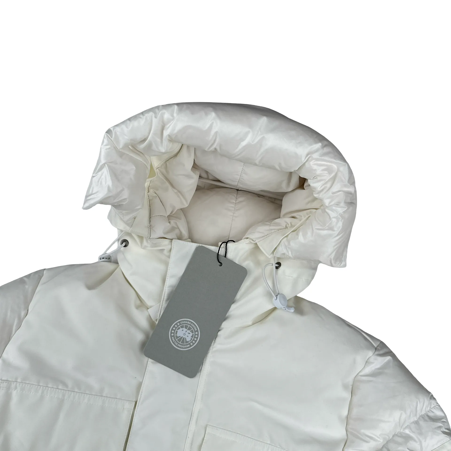 Canada Goose White Snow Paradigm Expedition Down Filled Parka - Small