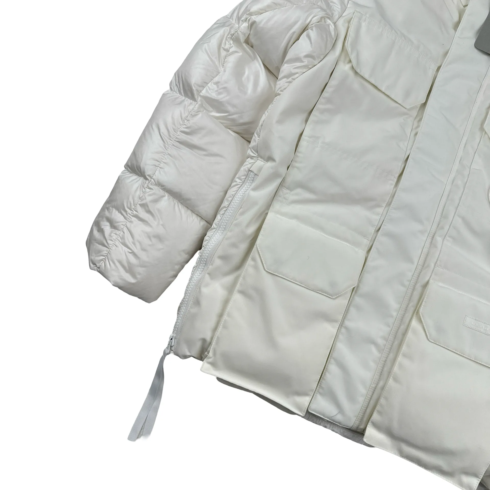 Canada Goose White Snow Paradigm Expedition Down Filled Parka - Small