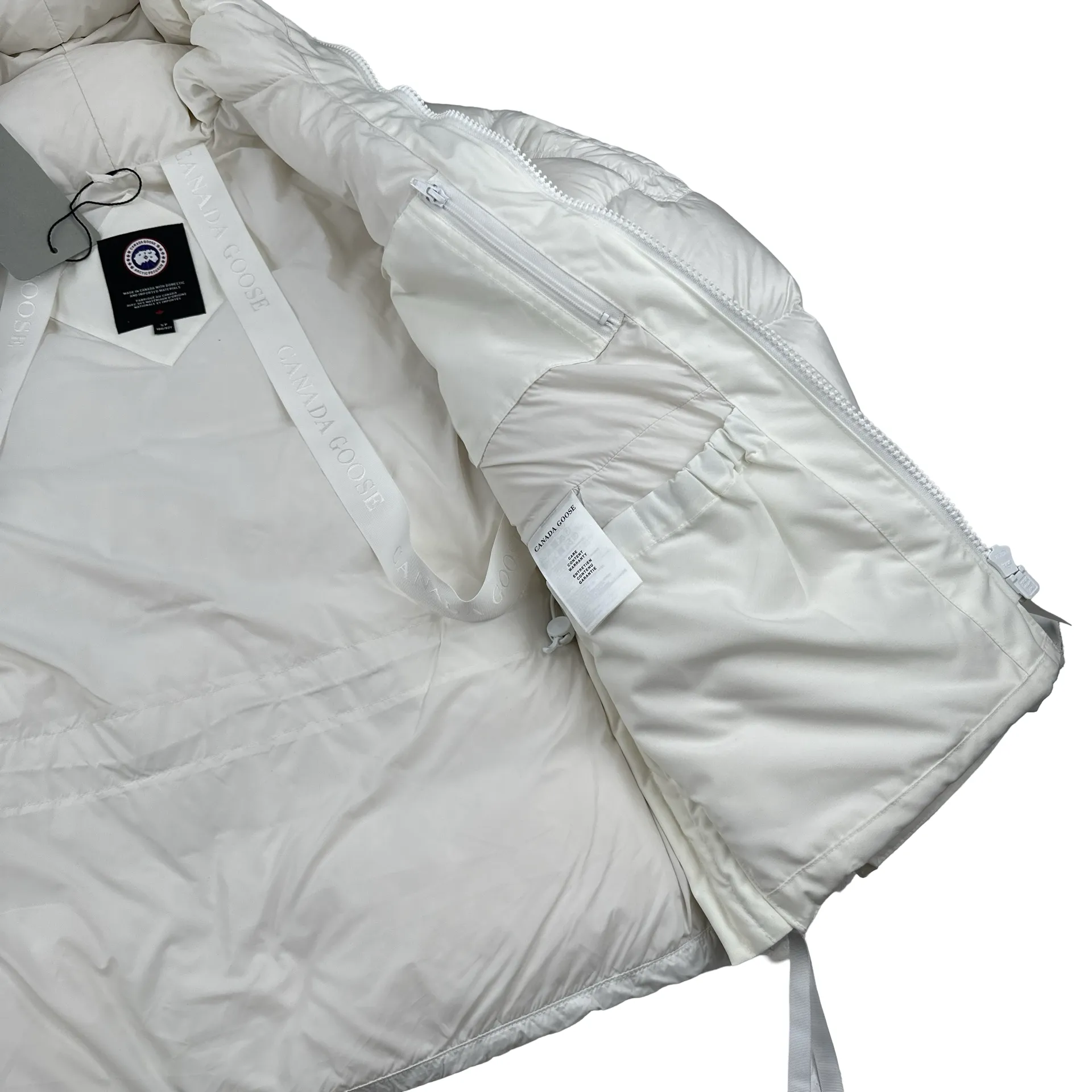 Canada Goose White Snow Paradigm Expedition Down Filled Parka - Small