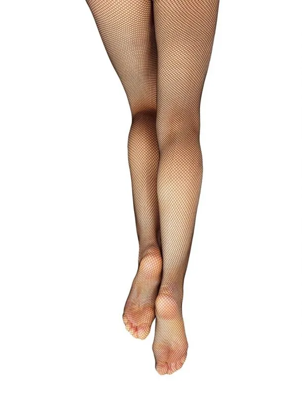 Capezio - Studio Basic Fishnet Seamless Tights - Child/Adult (3407C/3407) - Black