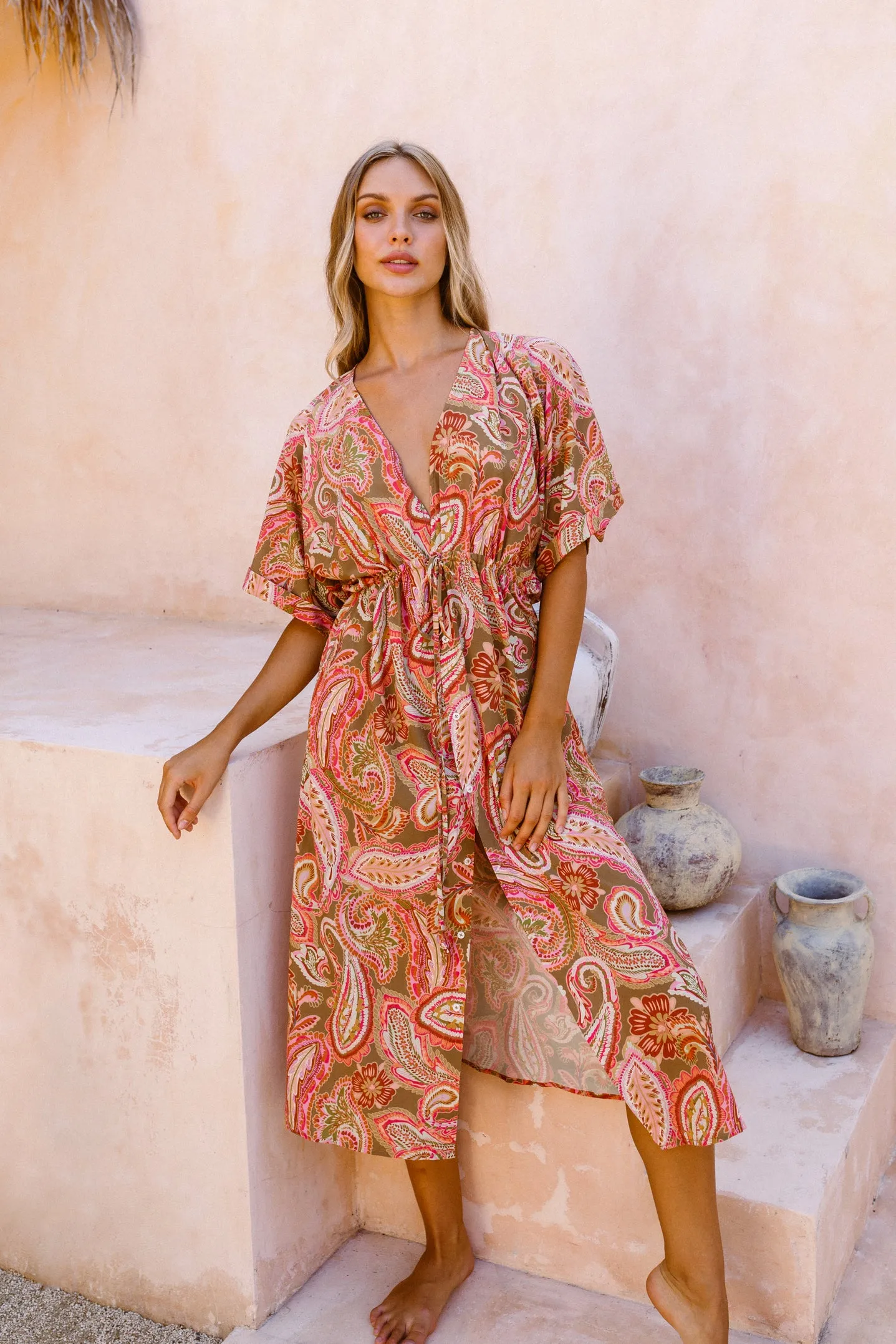 Cecile Kaftan Dress - Barcelona