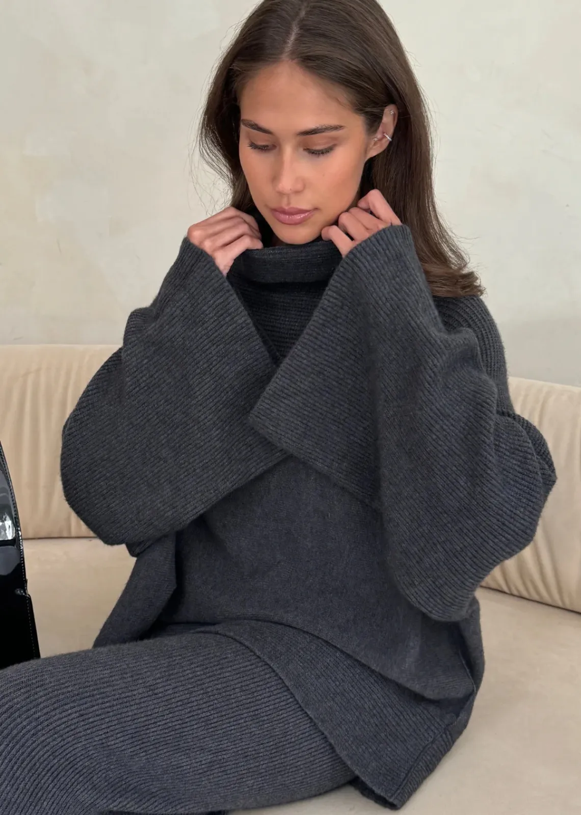 Charli Amelie Sweater - Anthracite