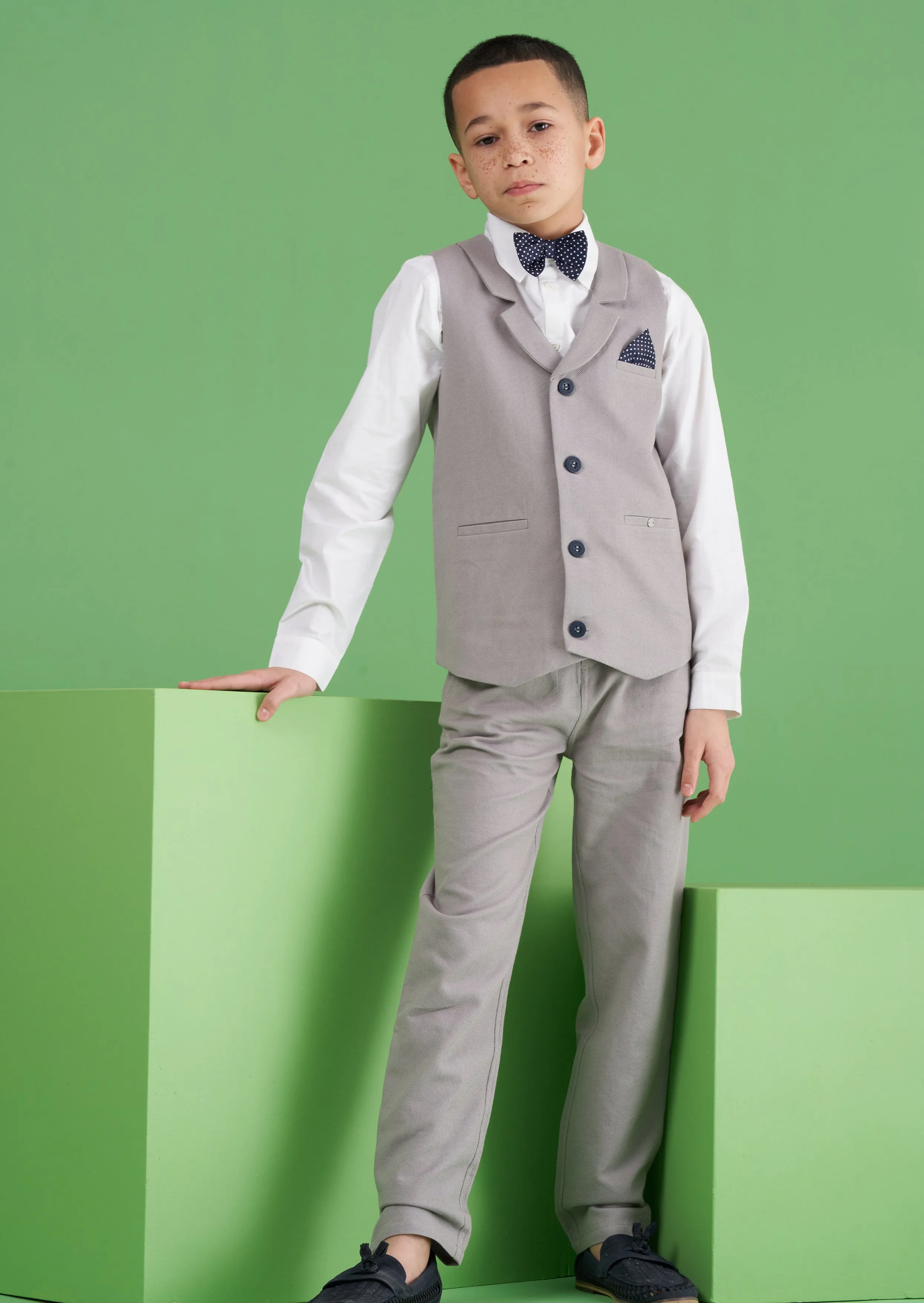 Clarence Smart Textured Waistcoat Set