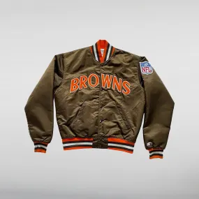 Cleveland Browns Satin Bomber Jacket