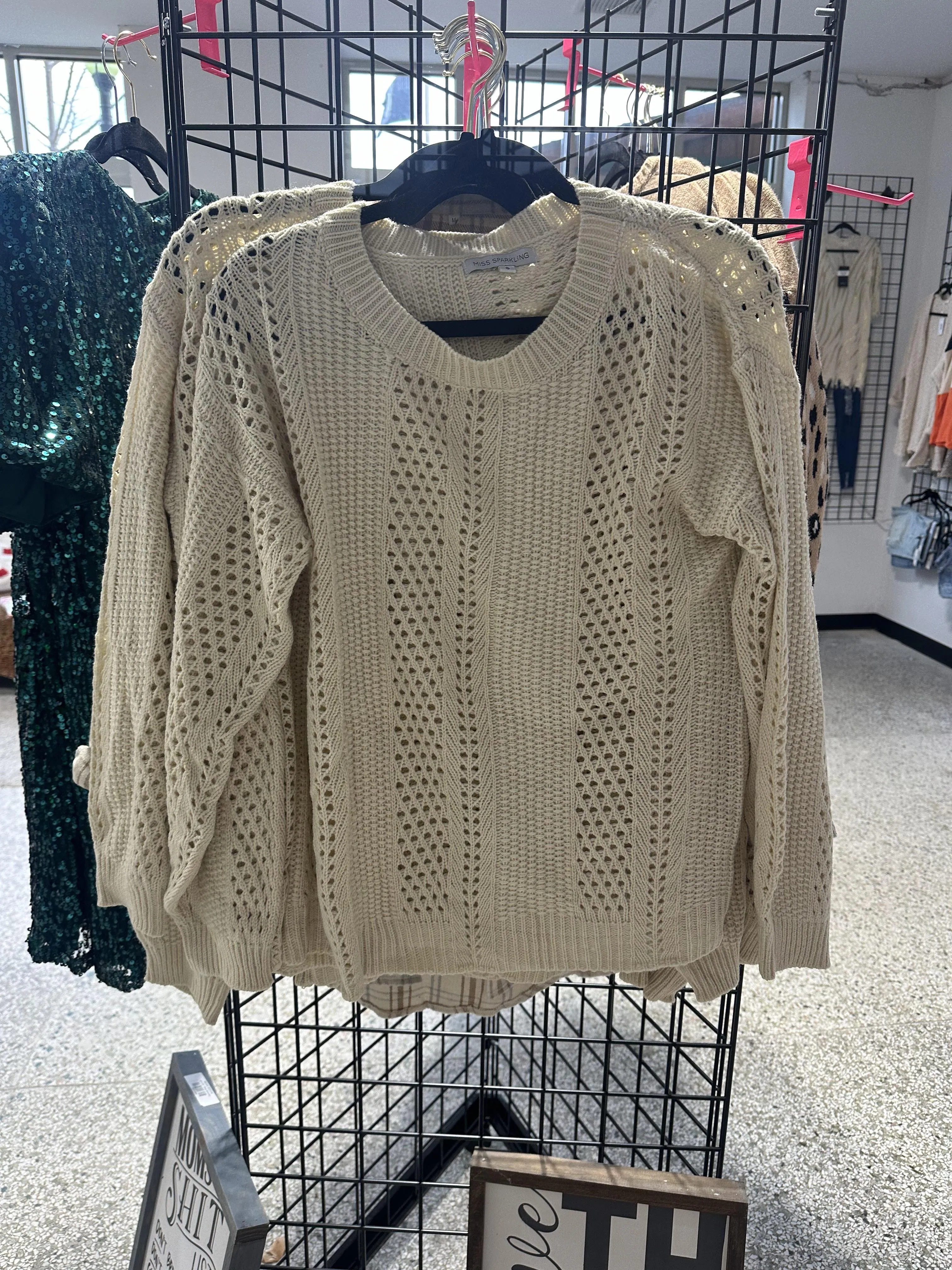 Cream Knit Sweater