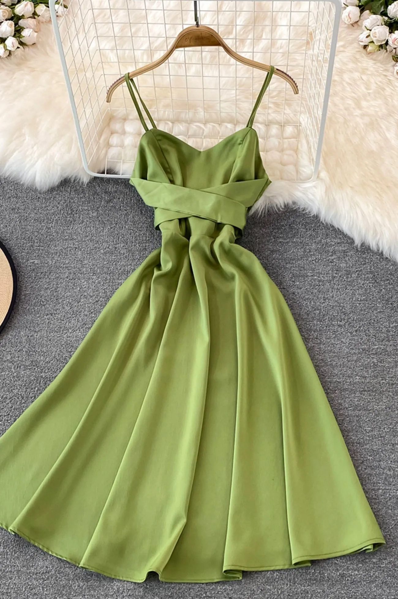 Cute Satin Short Dresses, A-Line Fashion Dresses