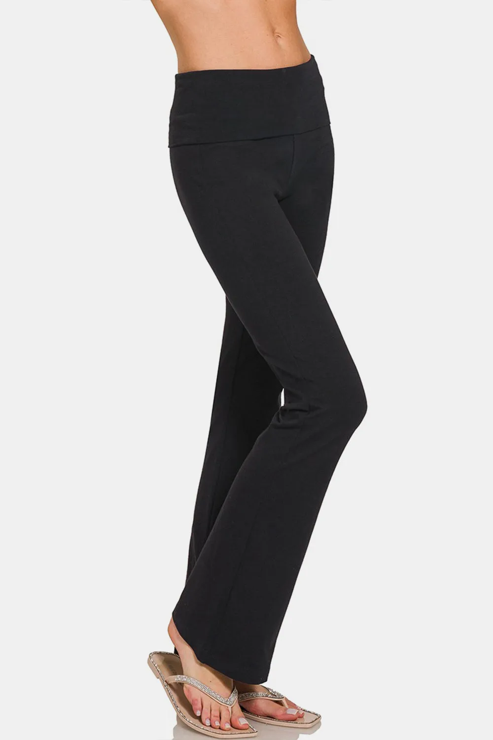 Eden High Waist Wide Waistband Bootcut Active Pants