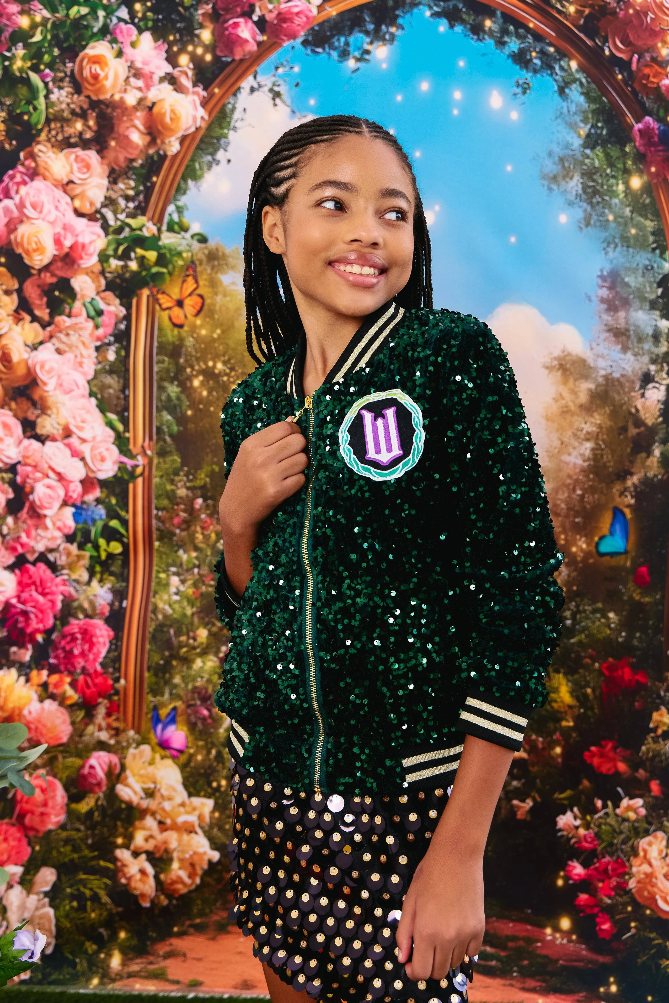 Elphaba Sequin Bomber