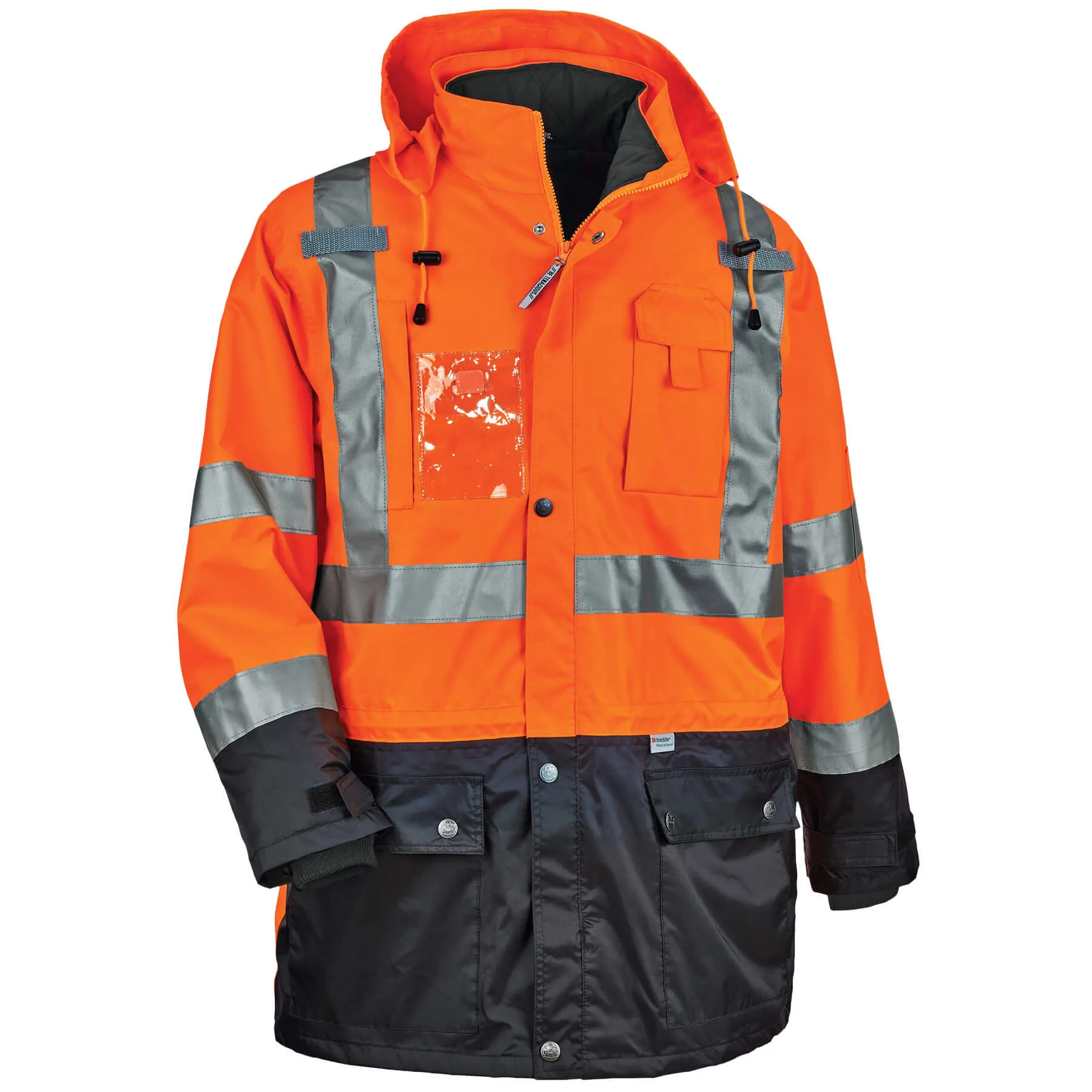 Ergodyne 25556 GloWear 8388 Type R Class 3/2 Thermal Jacket Kit, 2XL, HV Orange