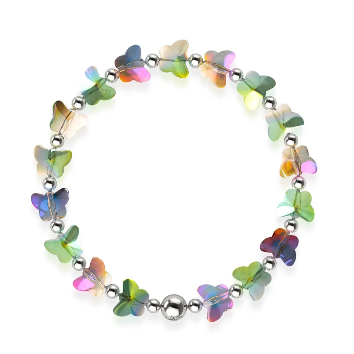 Fairy Moss | Silver | Butterfly Bracelet