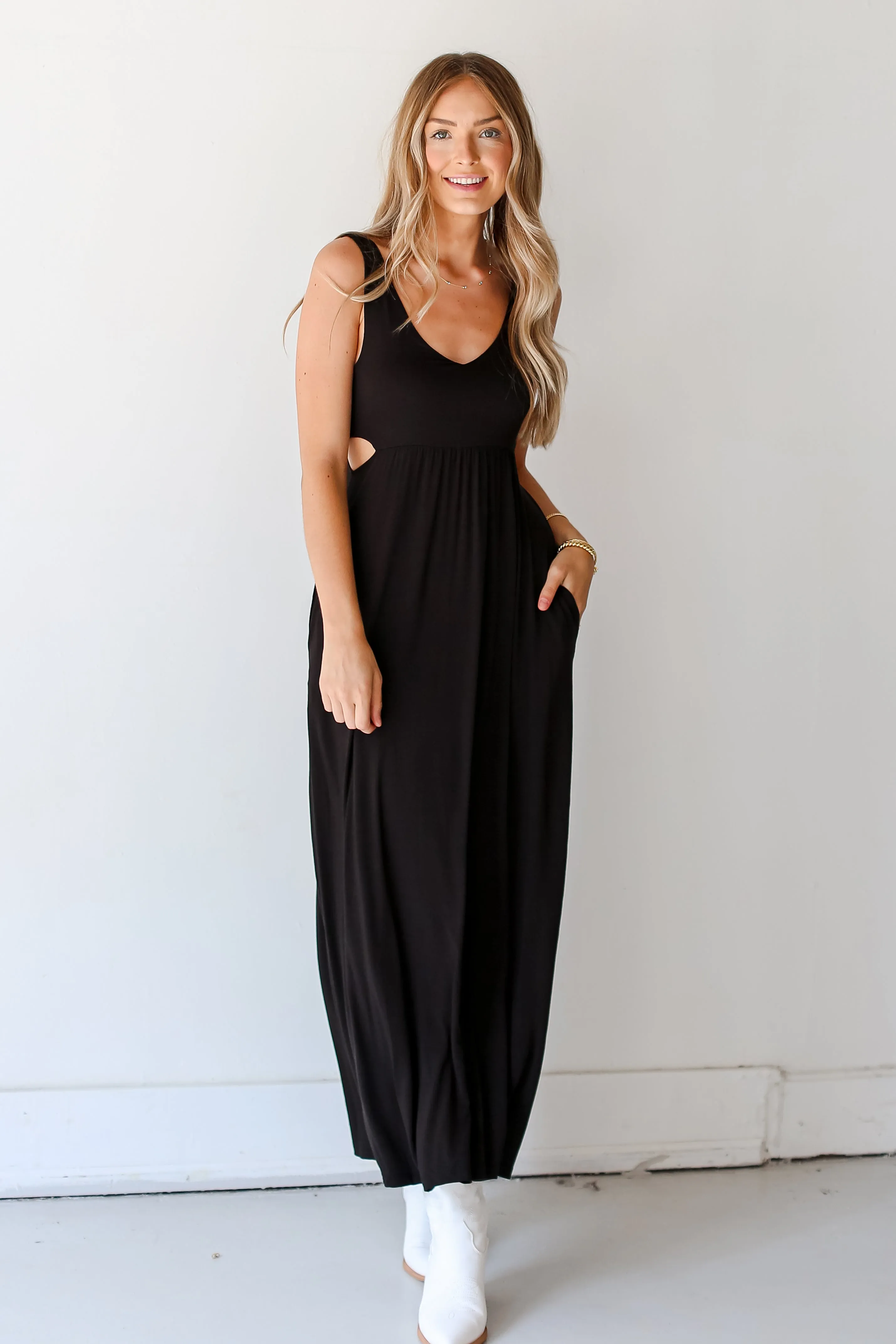 FINAL SALE - Instantly Poised Cutout Maxi Dress