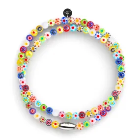 Florentine Flower | .925 Sterling Silver | Millefiori Wrap