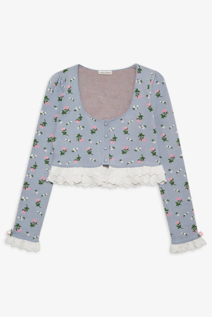 For Love & Lemons Amalia Knit Cardigan