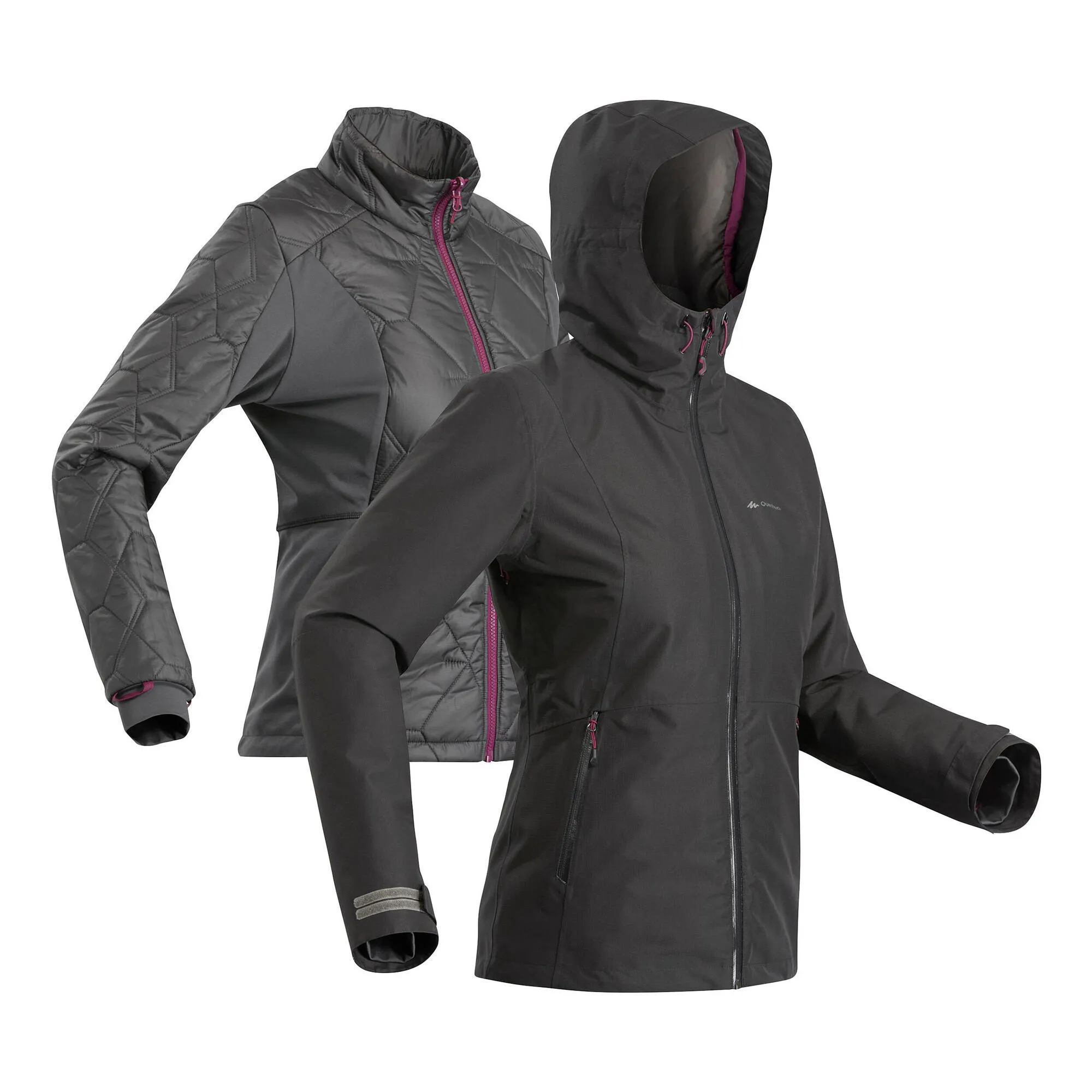 Forclaz Women's Travel 500 3-in-1 Waterproof Jacket