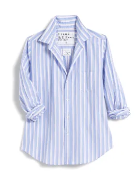 FRANK AND EILEEN - BARRY TAILORED BUTTON UP SHIRT IN BLUE PINK STRIPE