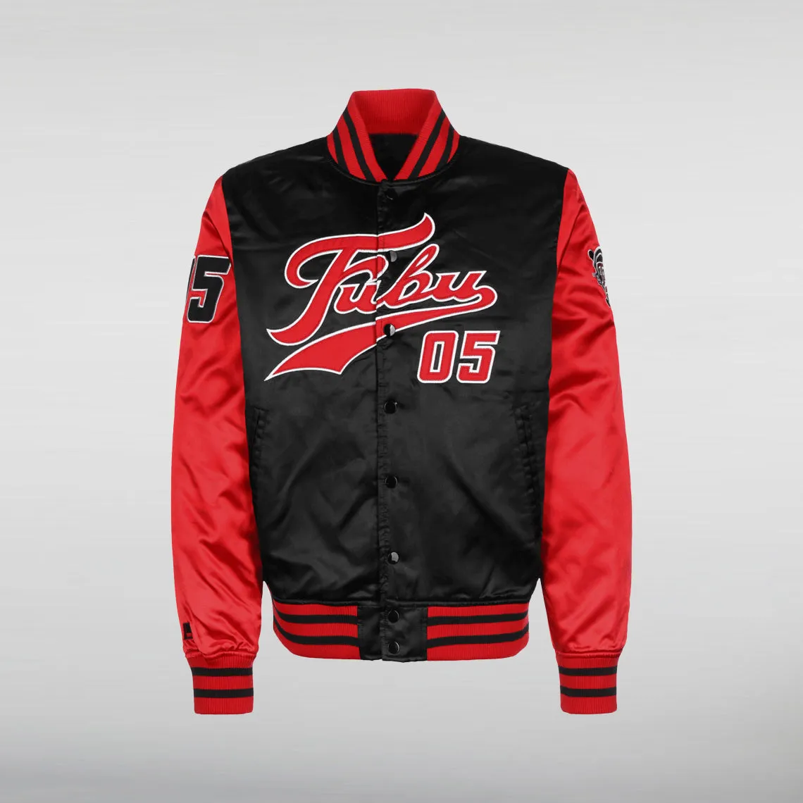 FUBU College Bomber Satin Jacket