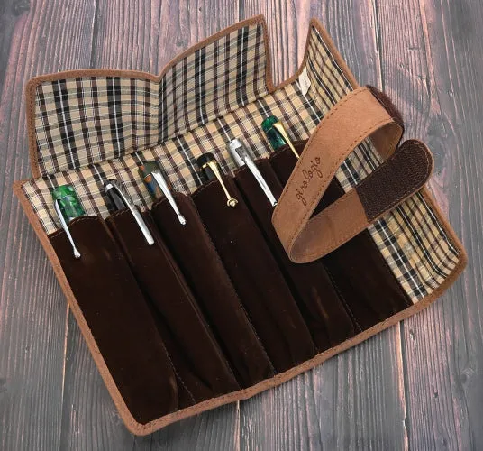 Girologio 6 Pen Wrap - Bomber Brown