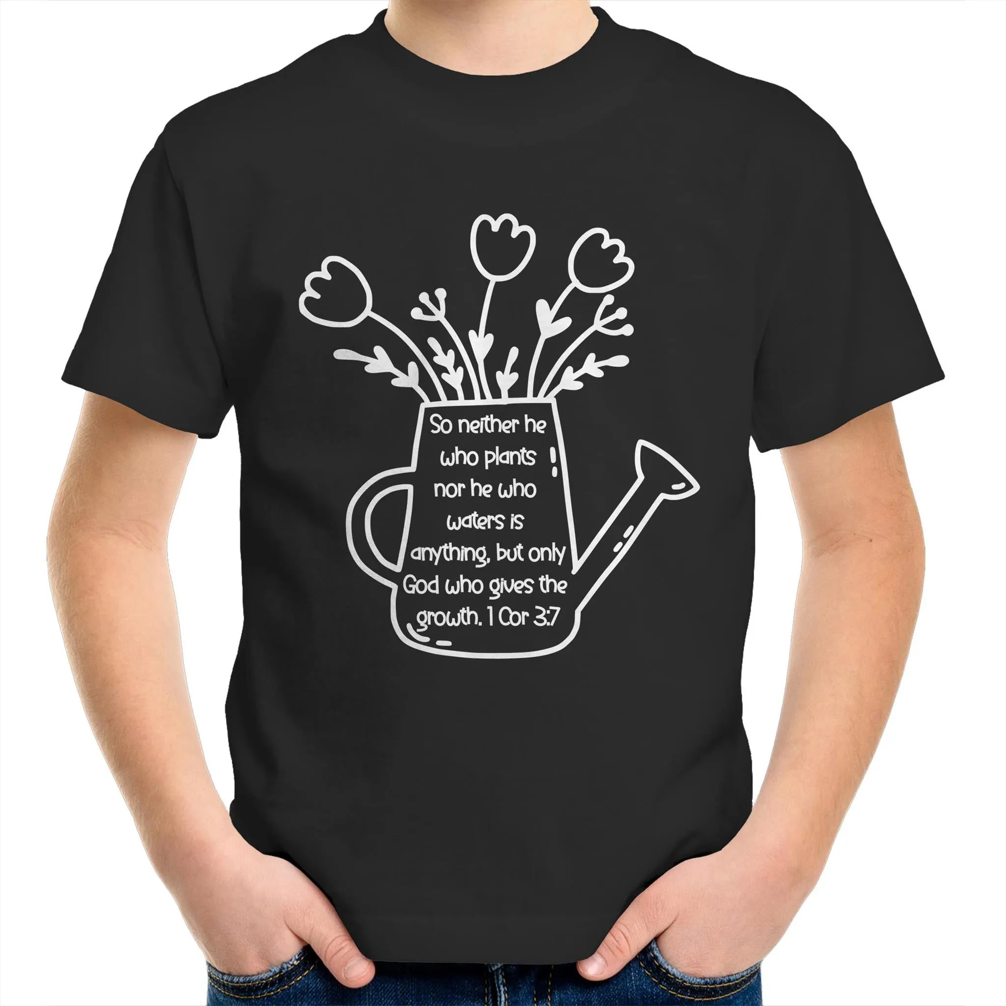 God Made It Grow Kids & Youth Christian T-Shirt