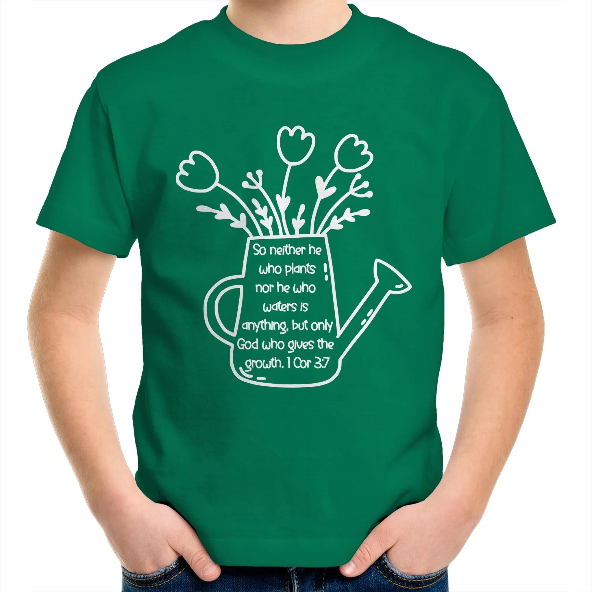 God Made It Grow Kids & Youth Christian T-Shirt