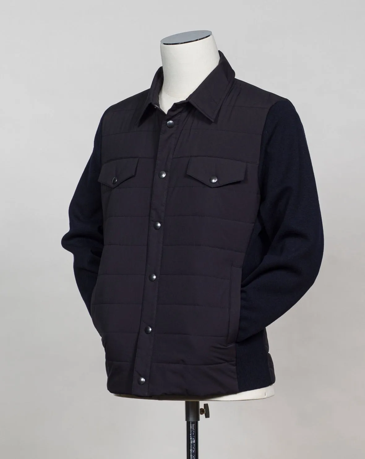 Gran Sasso Rain Wool Eco-Padding Jacket / Navy