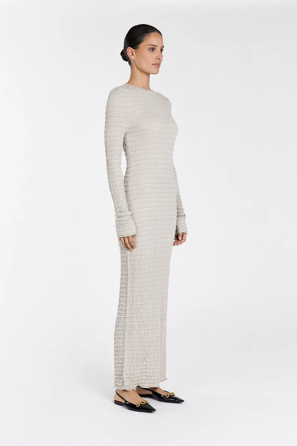 HENDRICK CHALK KNIT MAXI DRESS