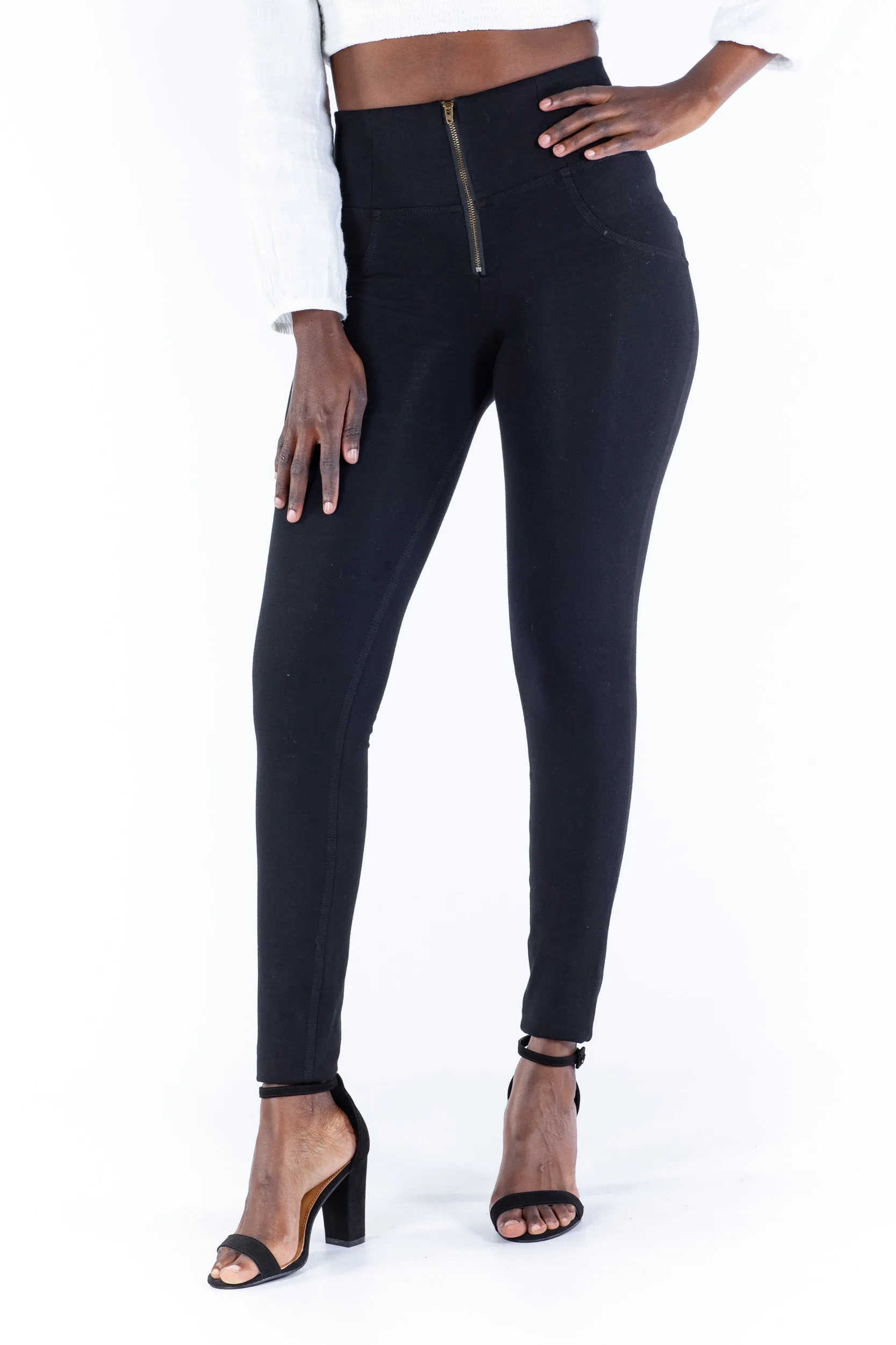 High waist Butt lifting Shaping pants - Black