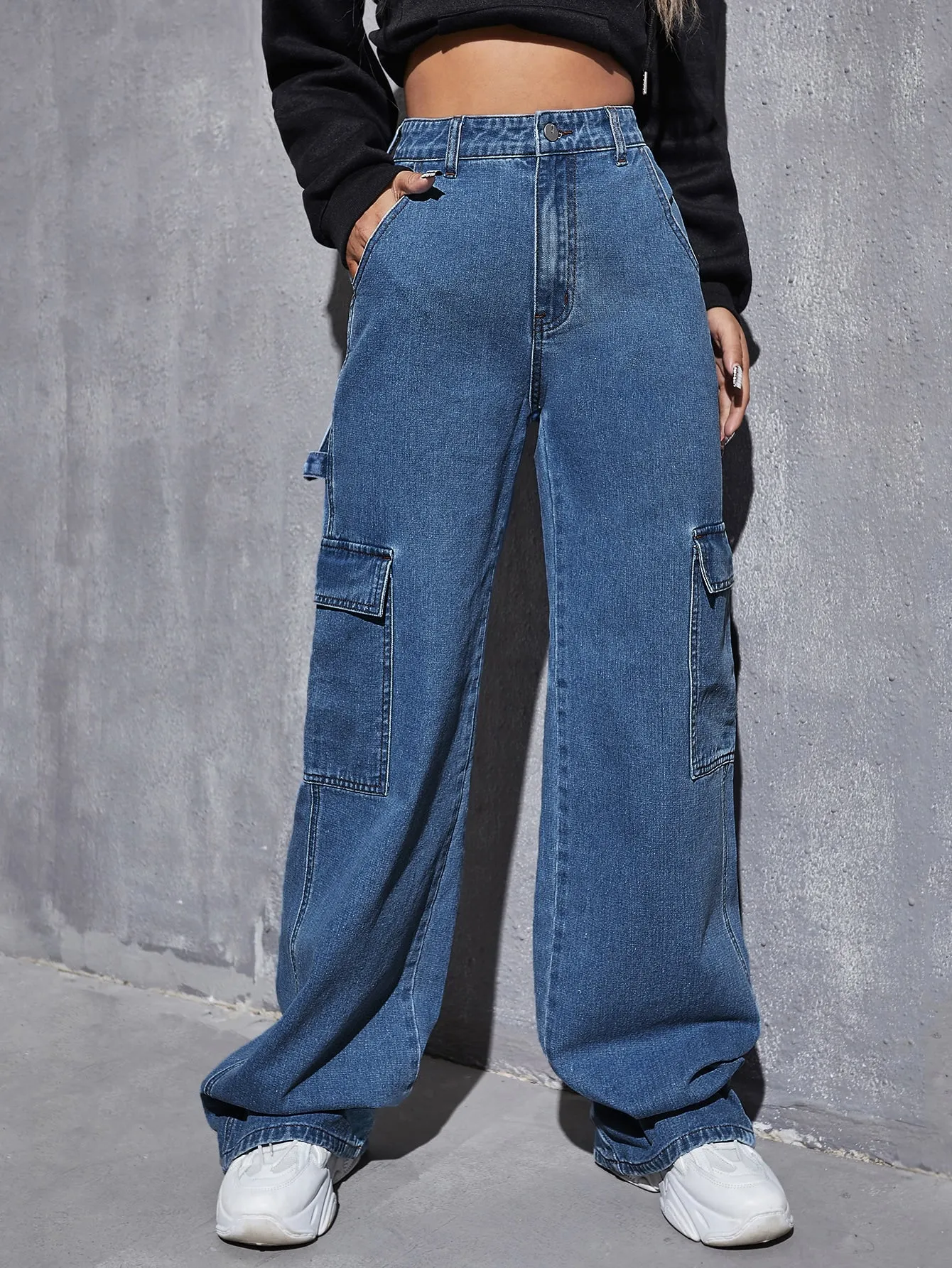 High Waist Cargo Pants