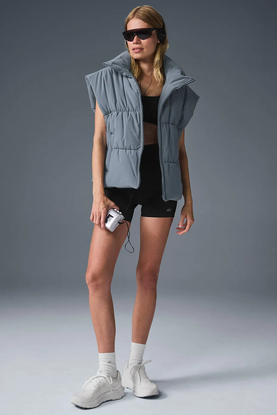 Incline Puffer Vest - Steel Grey