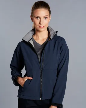 [JK34] Ladies' Softshell Full Zip Hoodie