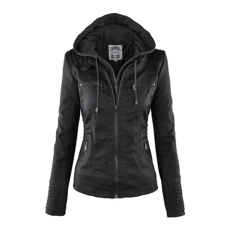 KAYLA™ | WINTER VEGAN LEATHER JACKET FOR WOMEN