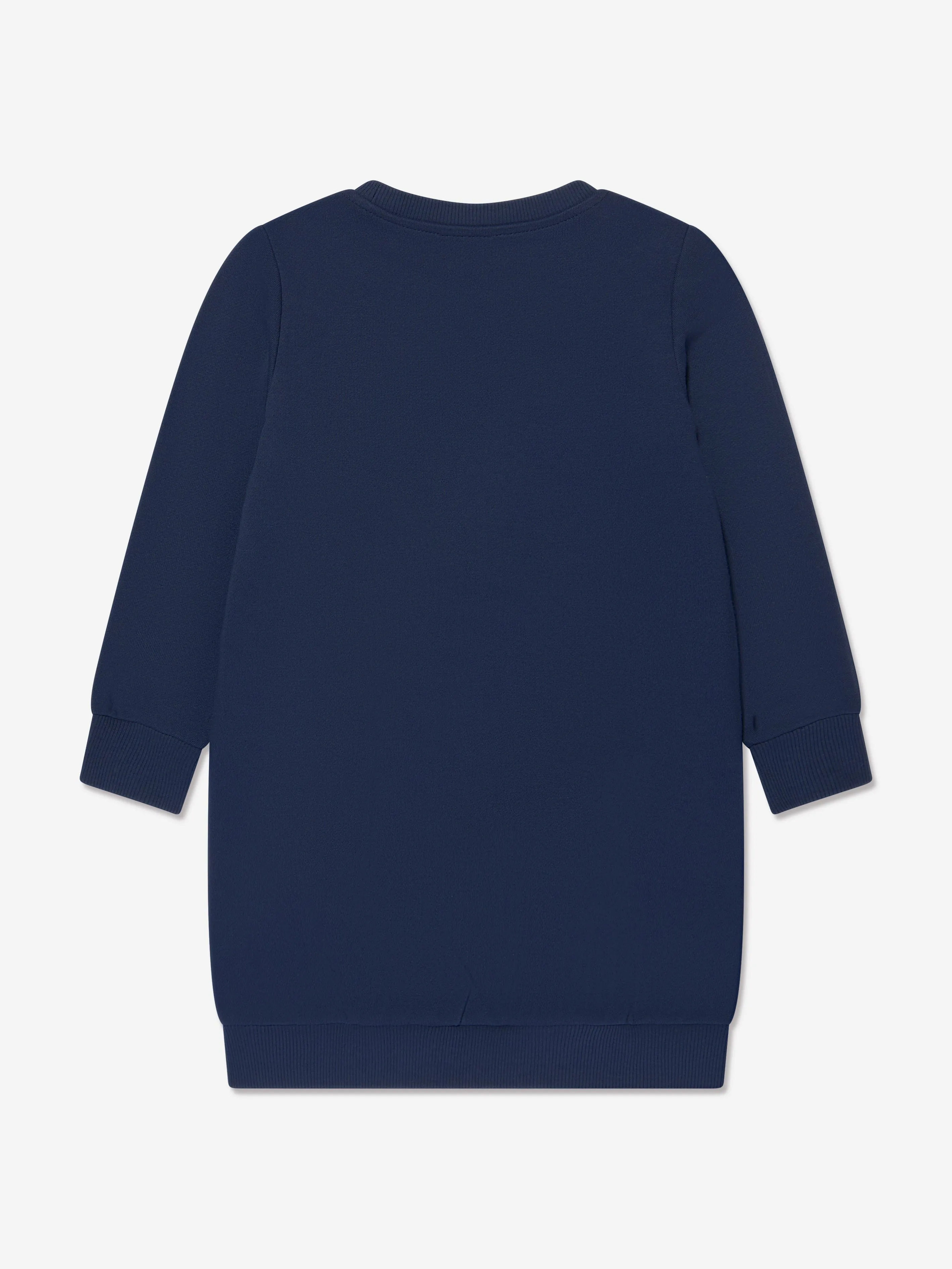 KENZO Girls Logo Sweater Dress in Navy