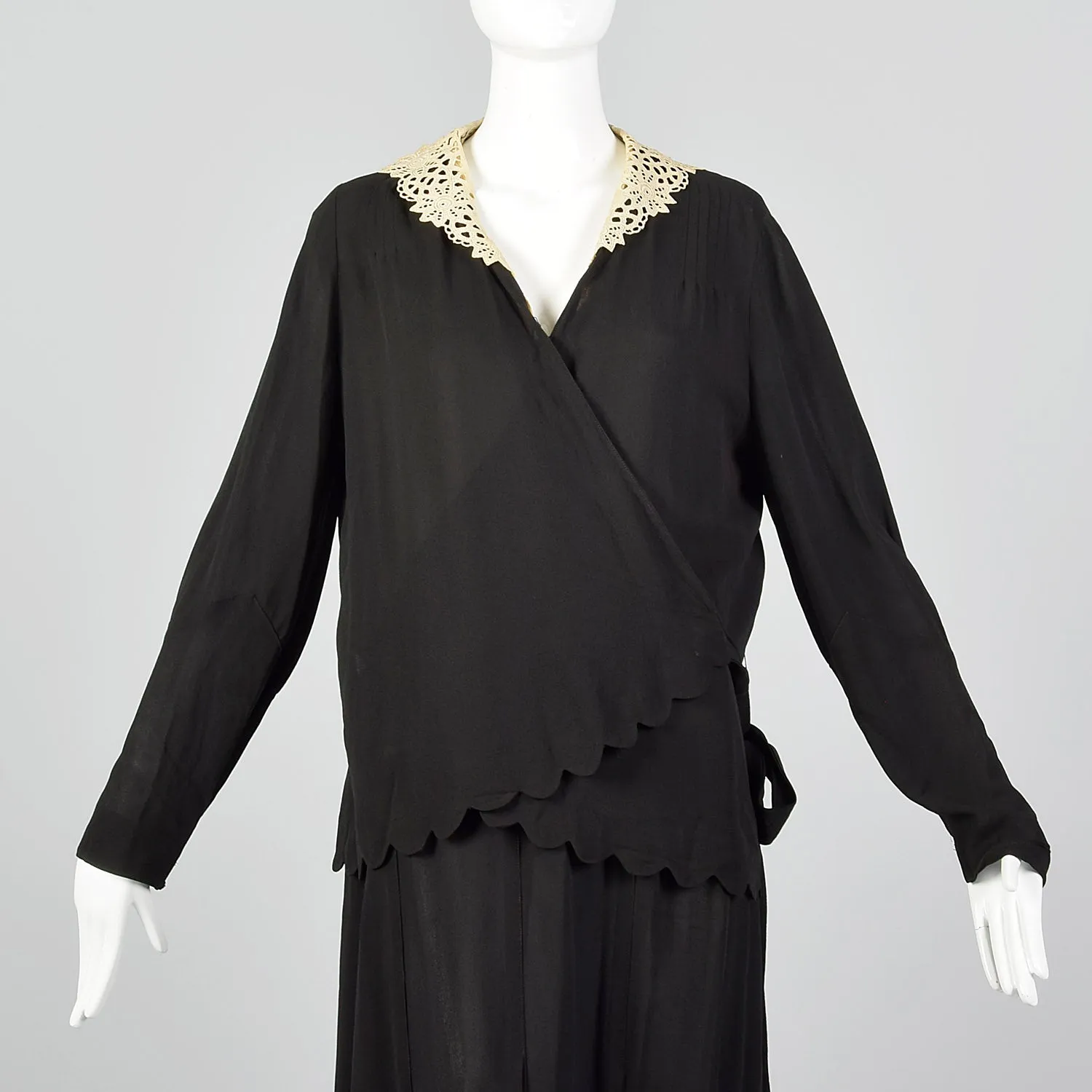 Large 1920s Dress and Wrap Top