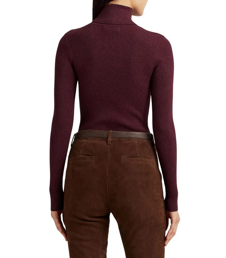 LAUREN RALPH LAUREN Petite Ribbed Turtleneck Sweater