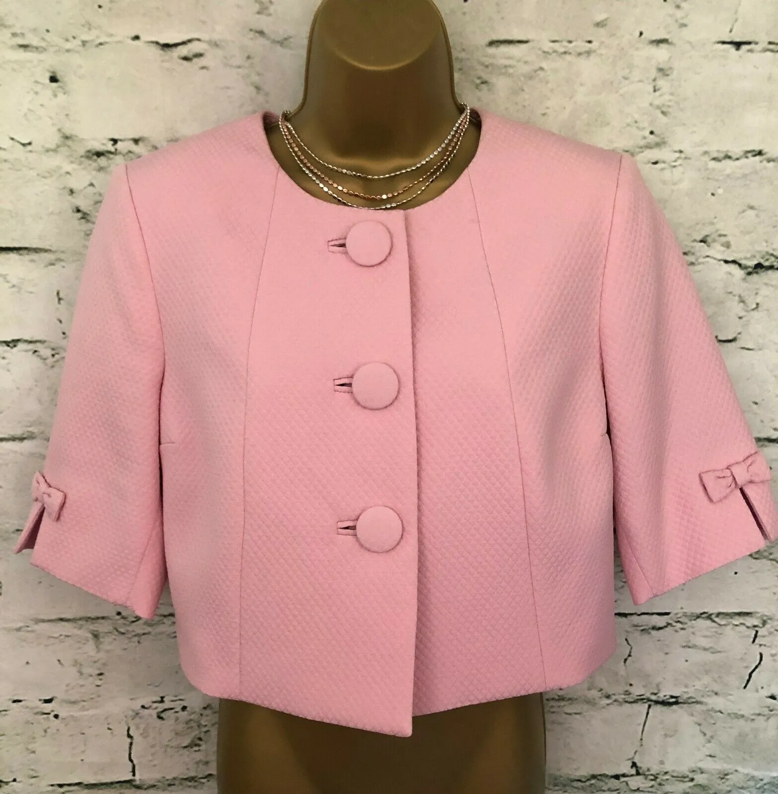 Libra Baby Pink Short Occasion Jacket UK 14 US 10 EU 42  RRP £159