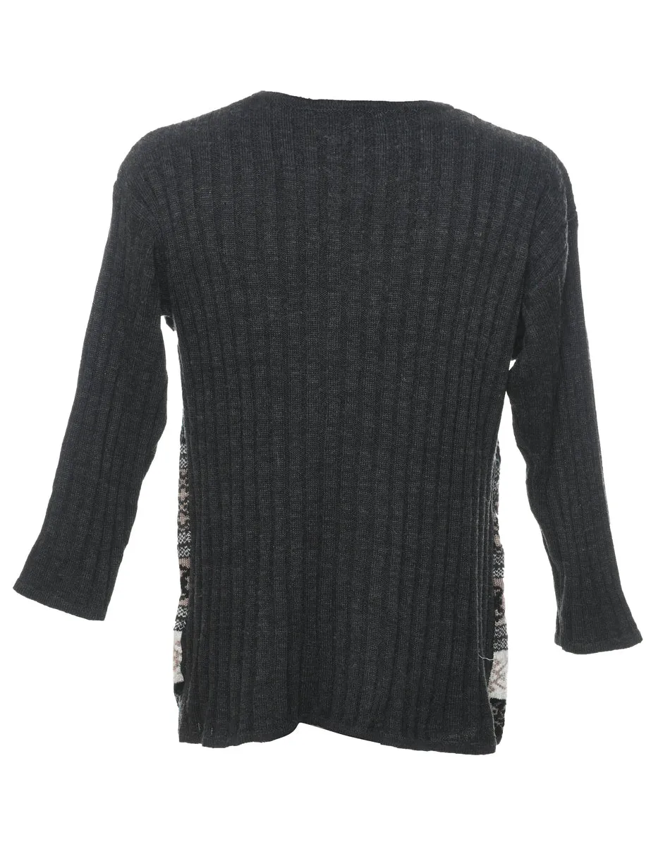 Long Sleeved Nordic Jumper - M